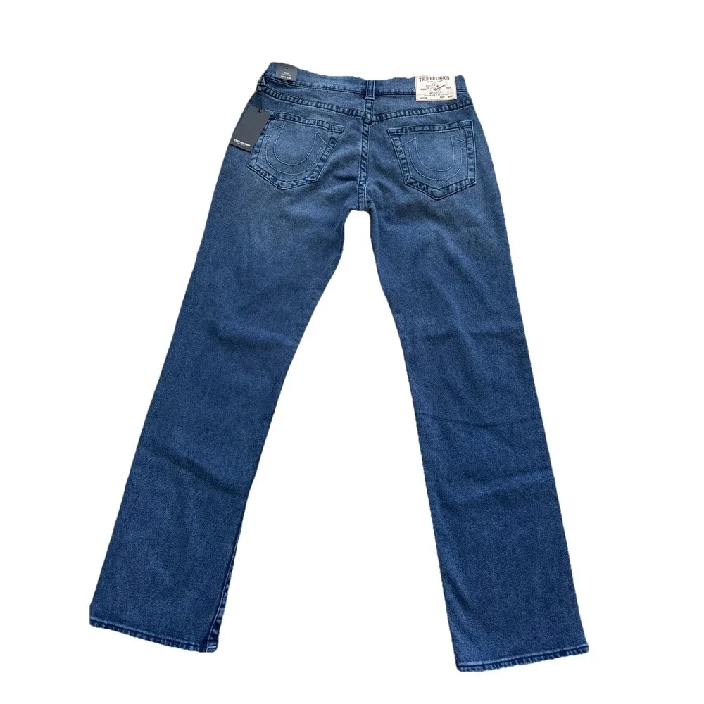 TRUE RELIGION RICKY BIG T NO FLAP RELAXED STRAIGHT 700227 JEANS 34 X 34‎